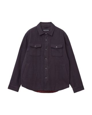 Jameson Herringbone Snap Button Long Sleeve Shirt