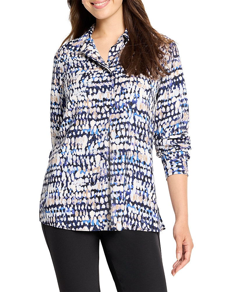 Nic + Zoe Nic+zoe Harvest Dot Button-up Shirt In Multi