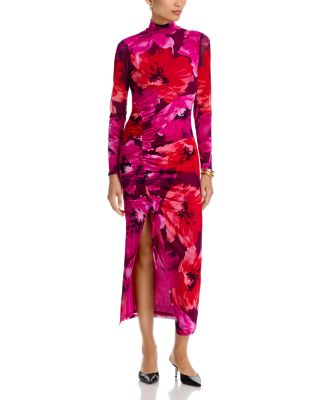 Long Sleeve Mesh Maxi Dress - Exclusive