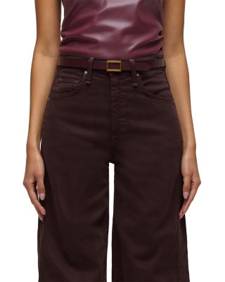 James High Rise Wide Leg Jeans in Black Coffee