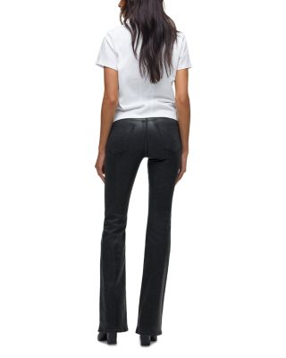 Barbara High Rise Bootcut Jeans in Black Snake
