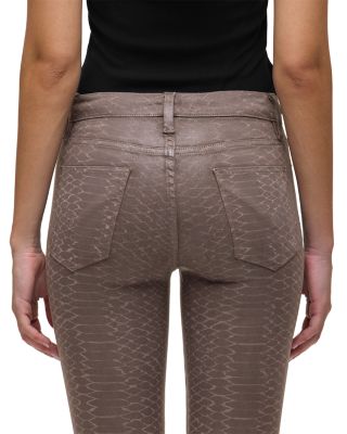 Barbara High Rise Bootcut Jeans in Iron Snake