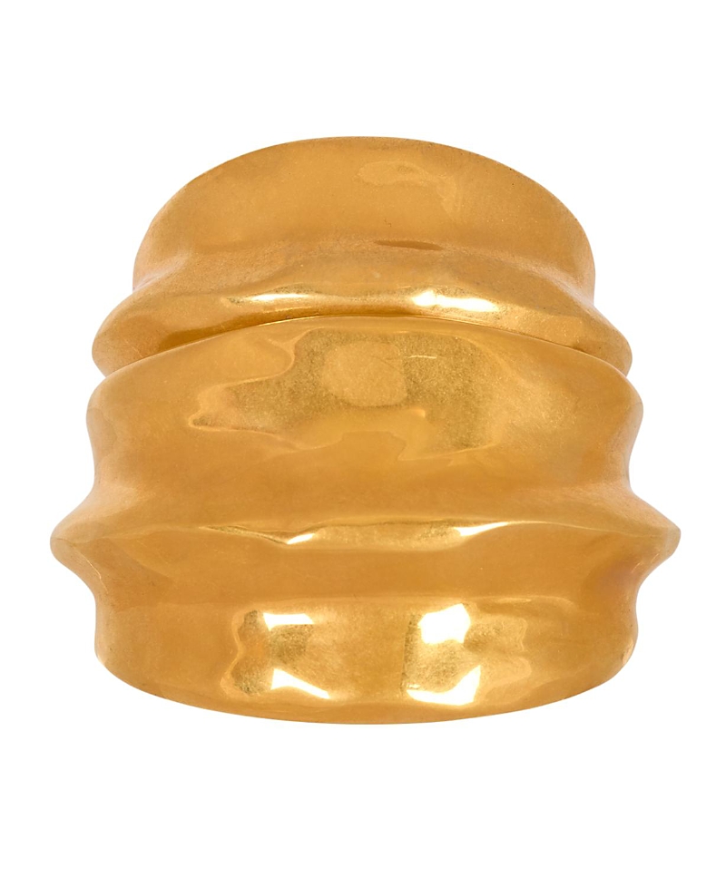 Balmain Brass Bamboo Cuff Bracelet