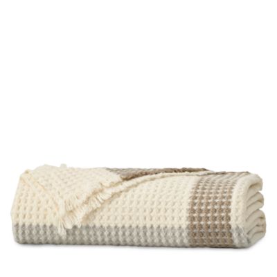 Heirloom Waffle Merino Bed Blanket, King/Cal King