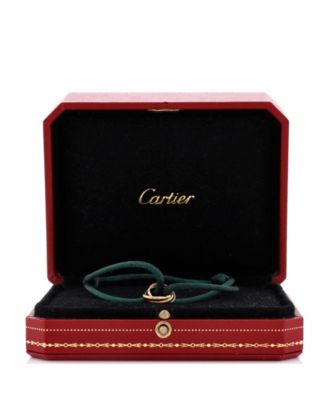 Trinity On Cord Bracelet Silk Cord with 18K Tricolor Gold