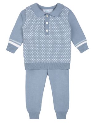  Boys' Geo Knit Polo Set - Baby, Little Kid