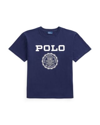 Logo Crest Cotton Jersey Crewneck Tee