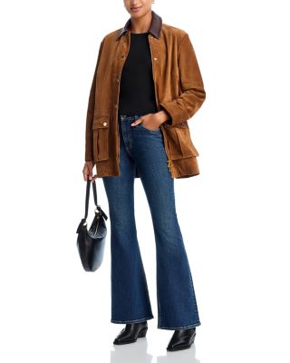 Flexi Dahlia Full Length Flared Jeans in Charlton