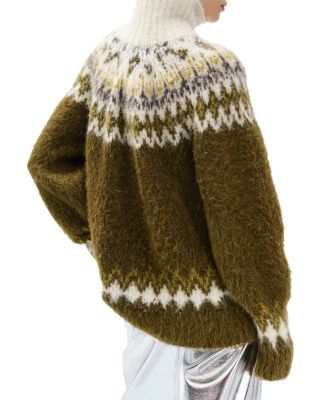 Beth Oversized Fair Isle Turtleneck Sweater