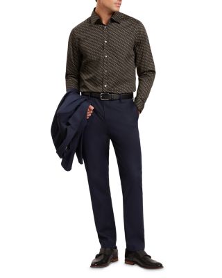 Kristov Regular Fit Bold Geo Cotton Tee