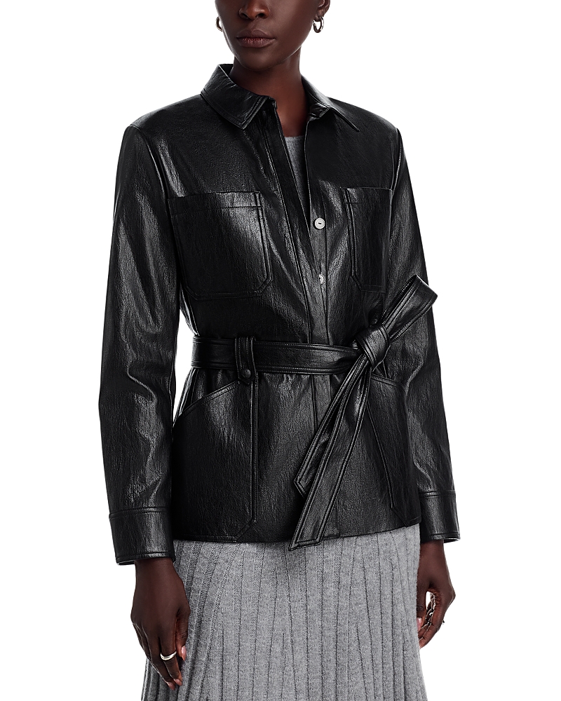 Kobi Halperin Rowan Faux Leather Jacket In Black