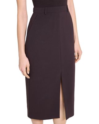 Funnel Neck Mixed Media Midi Dress