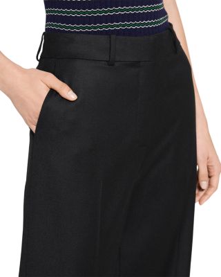 Classic Wool Wide Leg Pants