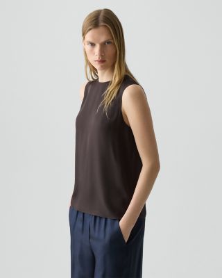 Silk Sleeveless Top