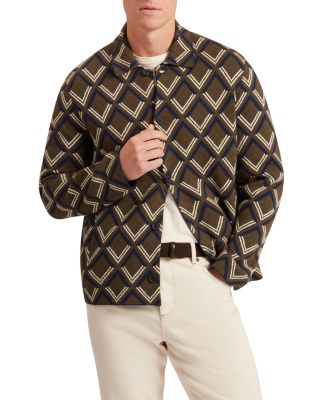 Dicapri Geo Jacquard Knitted Jacket