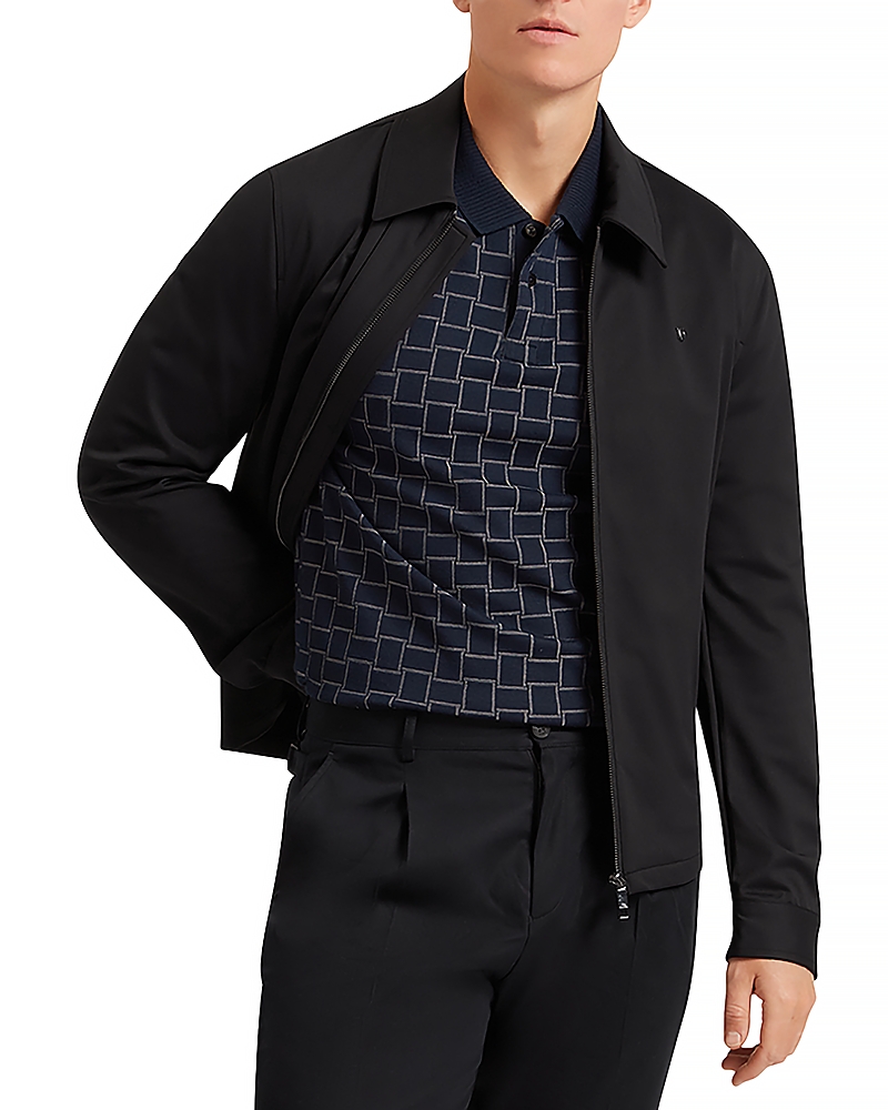 Ted Baker Eduard Short Sleeve Square Jacquard Polo