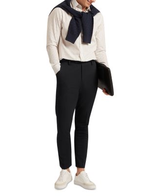 Hangent Regular Fit Branded Stripe Print Cotton Shirt