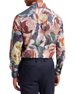 Brynhil Regular Fit Large Painted Floral Shirt