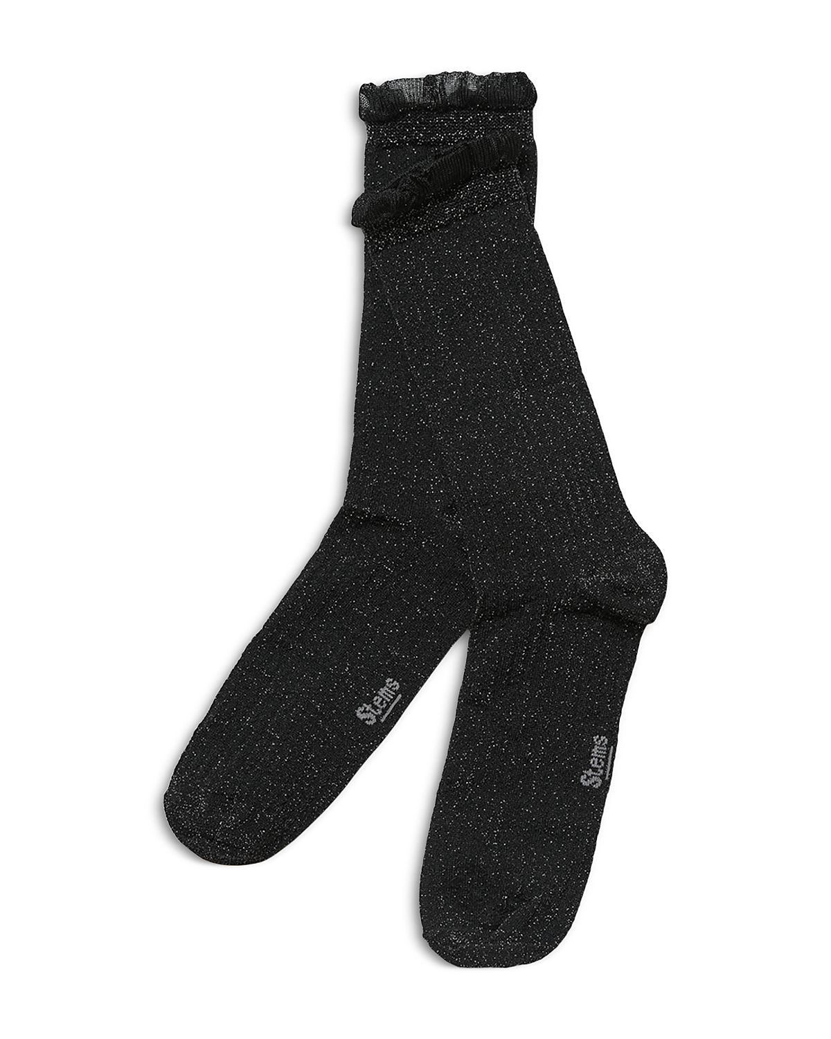 Stems Soft Ruffle Metallic Socks