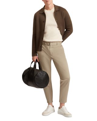 Clacx Long Sleeve Waffle Stitch Crew