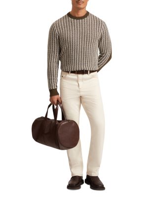 Frankez Textured Crewneck Sweater