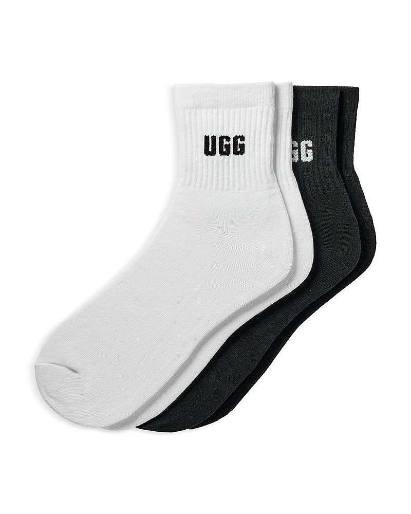 Ugg Quinlin Logo Quarter Socks, Pack Of 2 In Multi
