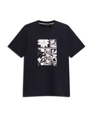 Koney Floral Box Print Cotton Tee