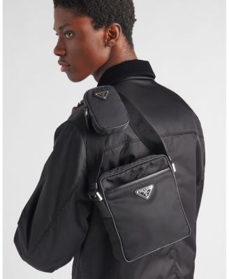 Re-Nylon and Saffiano Shoulder Bag