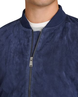 Suede Bomber Jacket