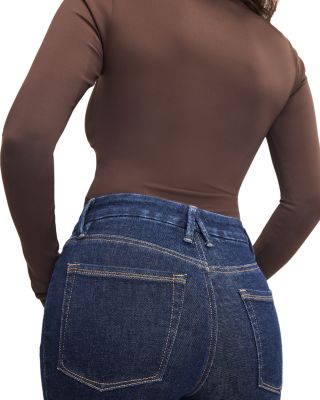 Good Petite Flare Jeans in Indigo983