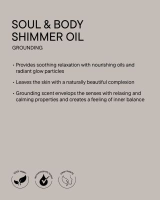 Soul & Body Shimmer Oil - Grounding 3.38 oz.