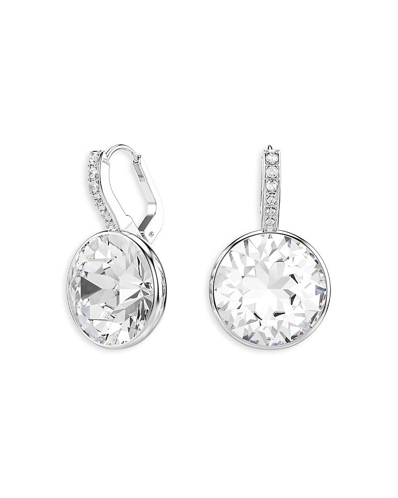 Swarovski Millenia Rhodium Plated Drop Earrings In Metallic