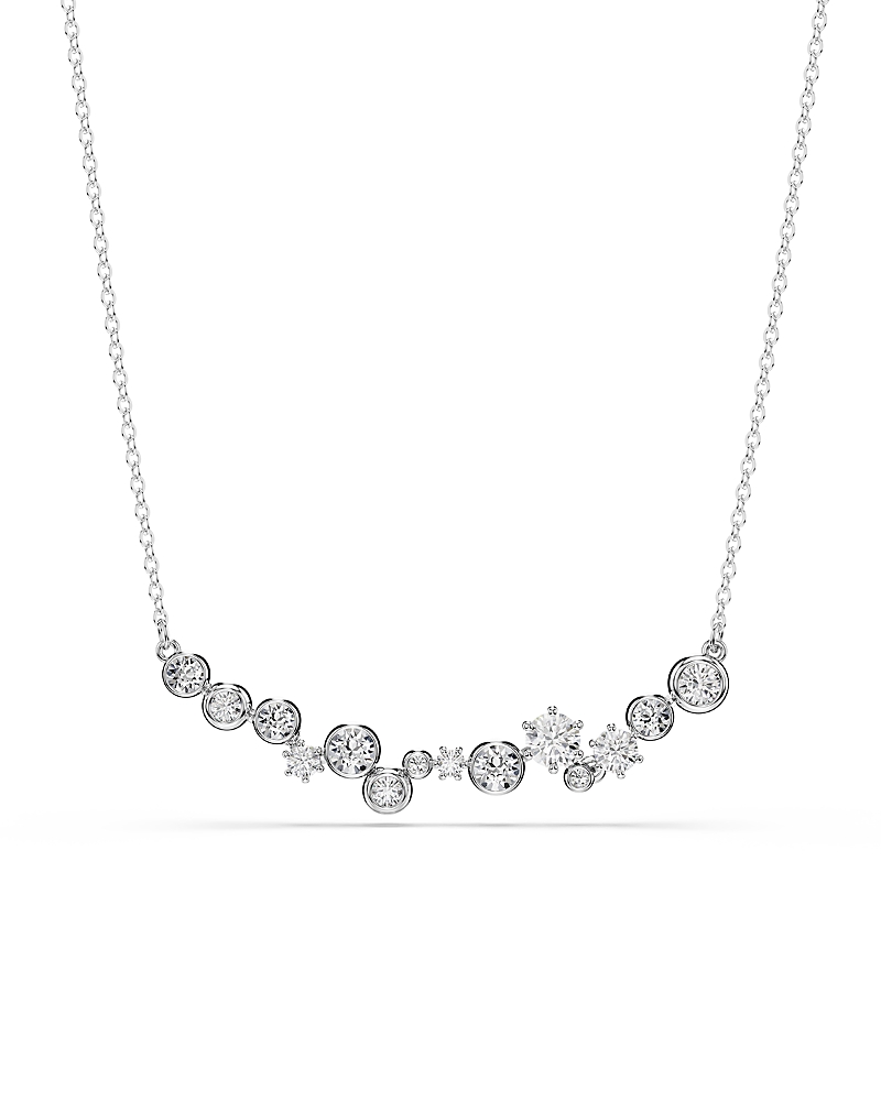 Swarovski Constella Crystal Frontal Necklace In Metallic