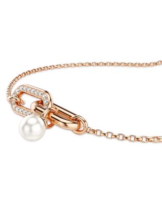 Constella Pav&eacute; Link & Pearl Slider Bracelet
