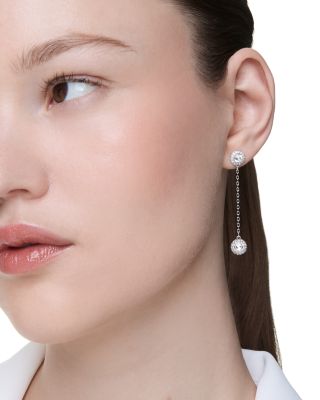 Una Crystal Angelic Front To Back Drop Earrings