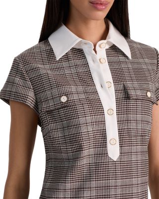 Darby Plaid Cap Sleeve Mini Dress