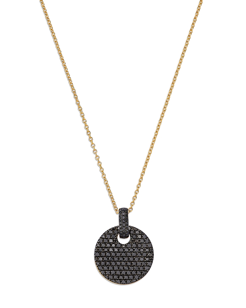 Bloomingdale's Fine Collection Diamond Pave Disc Pendant Necklace