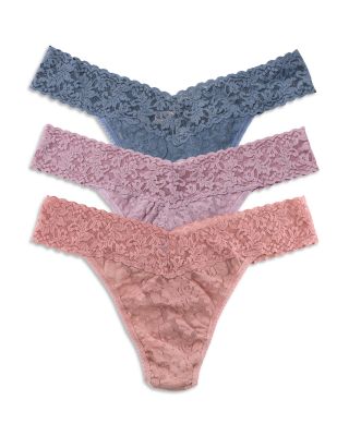 Signature Lace Original Rise Thong, Pack of 3
