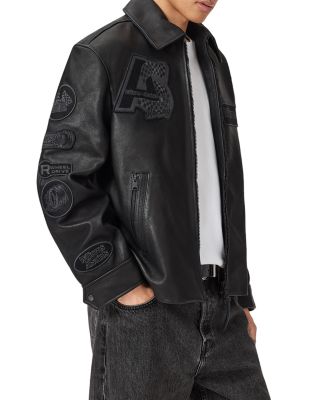 Garrison Patch Leather Jacket 