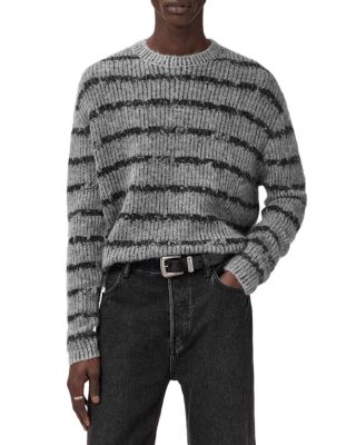 Dissolved Striped Crewneck Sweater  