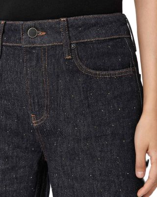 Ember Sparkle High Rise Jeans in Raw Indigo