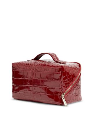 Vieda Croc Embossed Small Makeup Bag