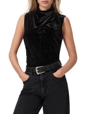 Tia Velvet Ruched Top
