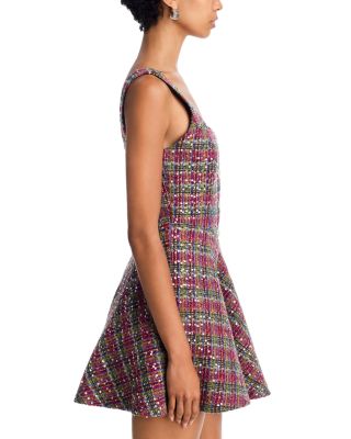 Sequin Tweed Mini Dress - Exclusive