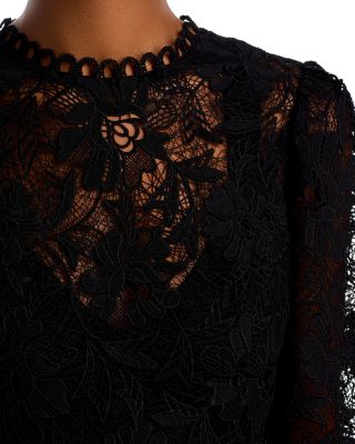 Puff Sleeve Lace Top - Exclusive 