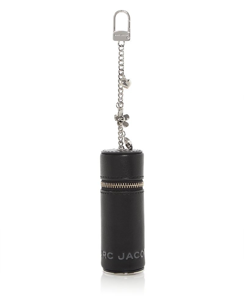 Marc Jacobs The Lipstick Leather Case Charm In Brown
