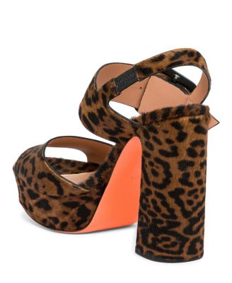  Women's Animal Print Cavallino Sandals
