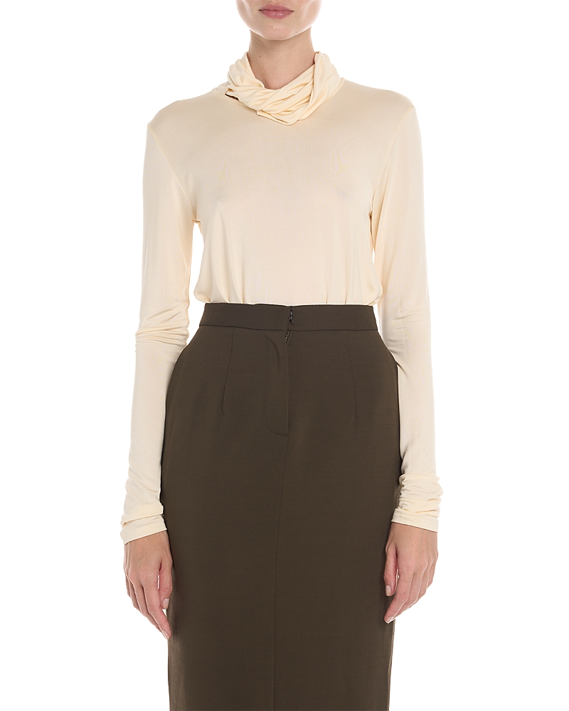 Tove Lisette Jersey Top In Neutral