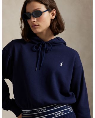 US Open Logo Waistband Cropped Hoodie