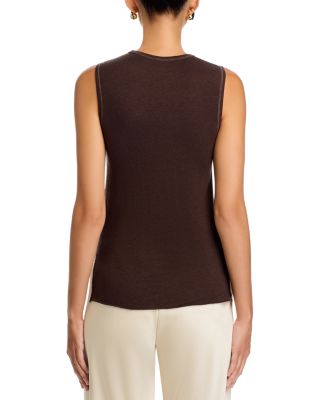 Crewneck Sleeveless Top